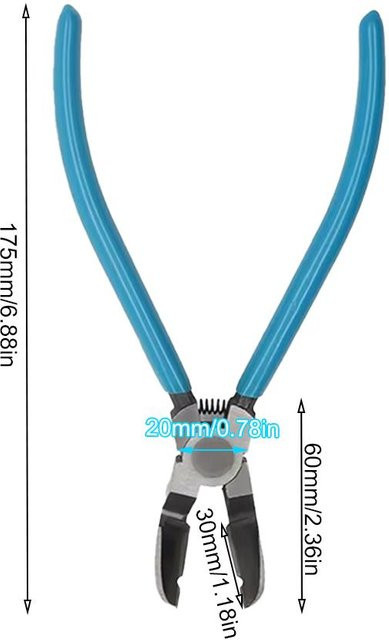 Multifunktionale Auto-Clip-Zange als Diagonalzange und Abisolierzange in Blau aus Edelstahl - Bild 1