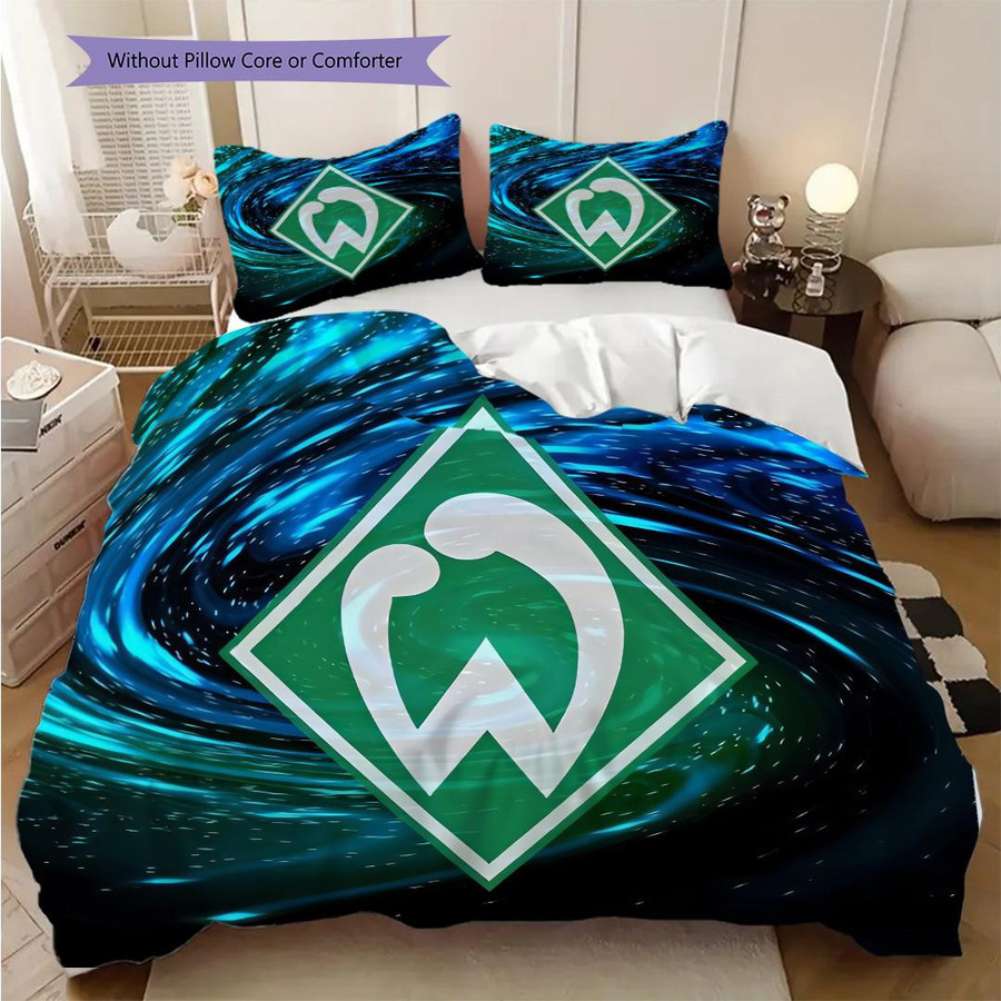 SV Werder Bremen Muster Bettwäsche Set mit Bettbezug und 2 Kissenbezügen B/H: 260 x 240 cm - Bild 4