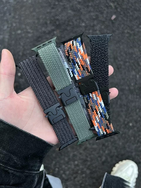 NEY Uhrenarmband Textil, Bunt, Unisex, für Apple Watch - Bild 1