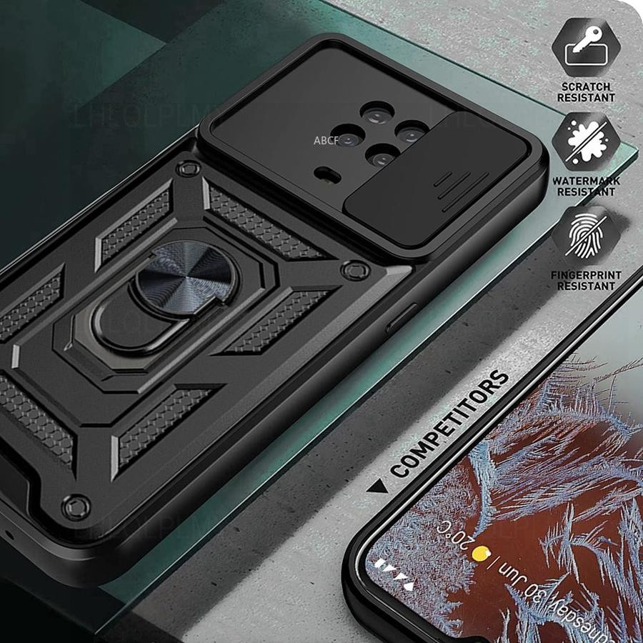 Nokia Armor Hybrid Ring Schutzhülle für G11 G21 G20 G10 C10 C20 C30 X100 5G in Schwarz - Bild 3