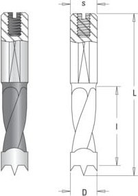 GUHDO HW-Kombi-Dübellochbohrer mit Hartmetallspitze Durchmesser: 5,0 mm - Bild 1