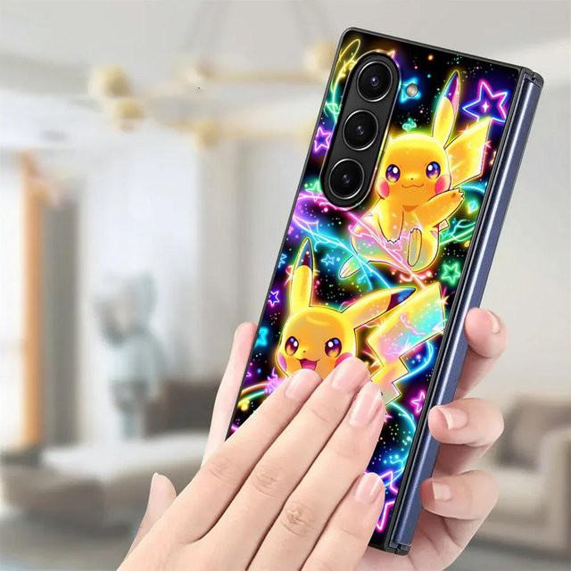 Pikachu Pokemon Handyhülle für Samsung Galaxy Z Fold 3, Z Fold 4, Z Fold 5 und Z Fold 6 in Multicolor - Bild 1