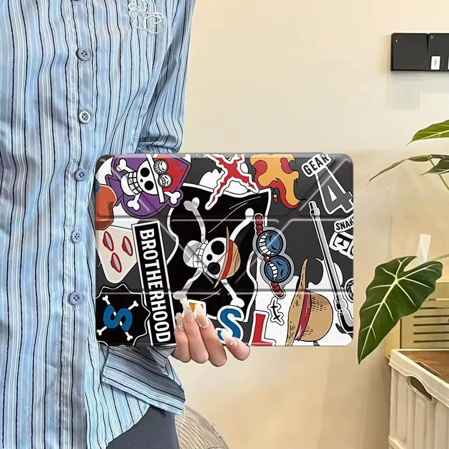 One Piece Tablet-Hülle mit Zoro und Luffy Design für iPad Mini 6, iPad Pro und iPad Air in Multicolour - Bild 3