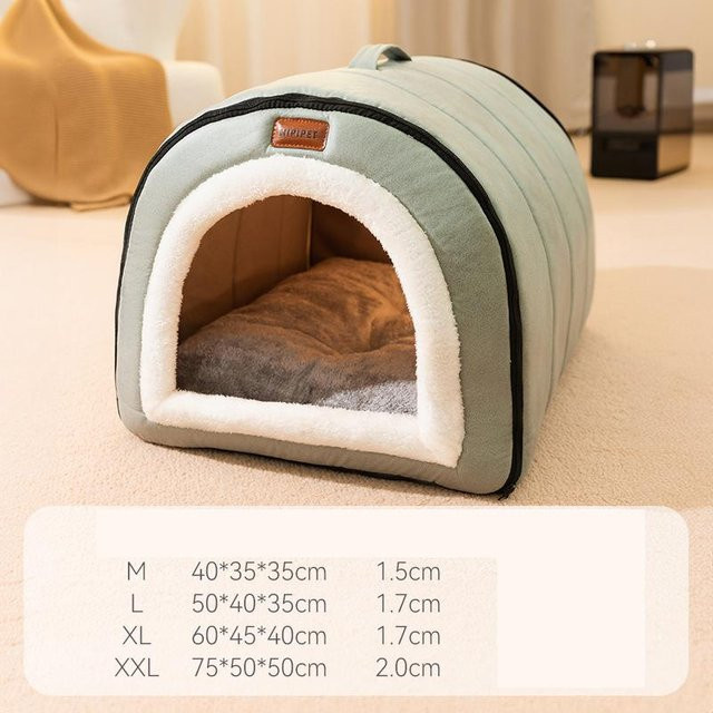 Warme Hundehütte Cosy Homes als Hundebettnest für große und mittelgroße Hunde, beige, mit abnehmbarem Bezug - Bild 1