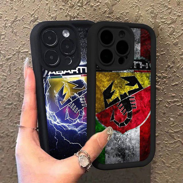 Abarth S Logo Handyhülle aus weichem TPU für iPhone 11 bis iPhone 17 Pro Max und alle weiteren Modelle - Bild 1