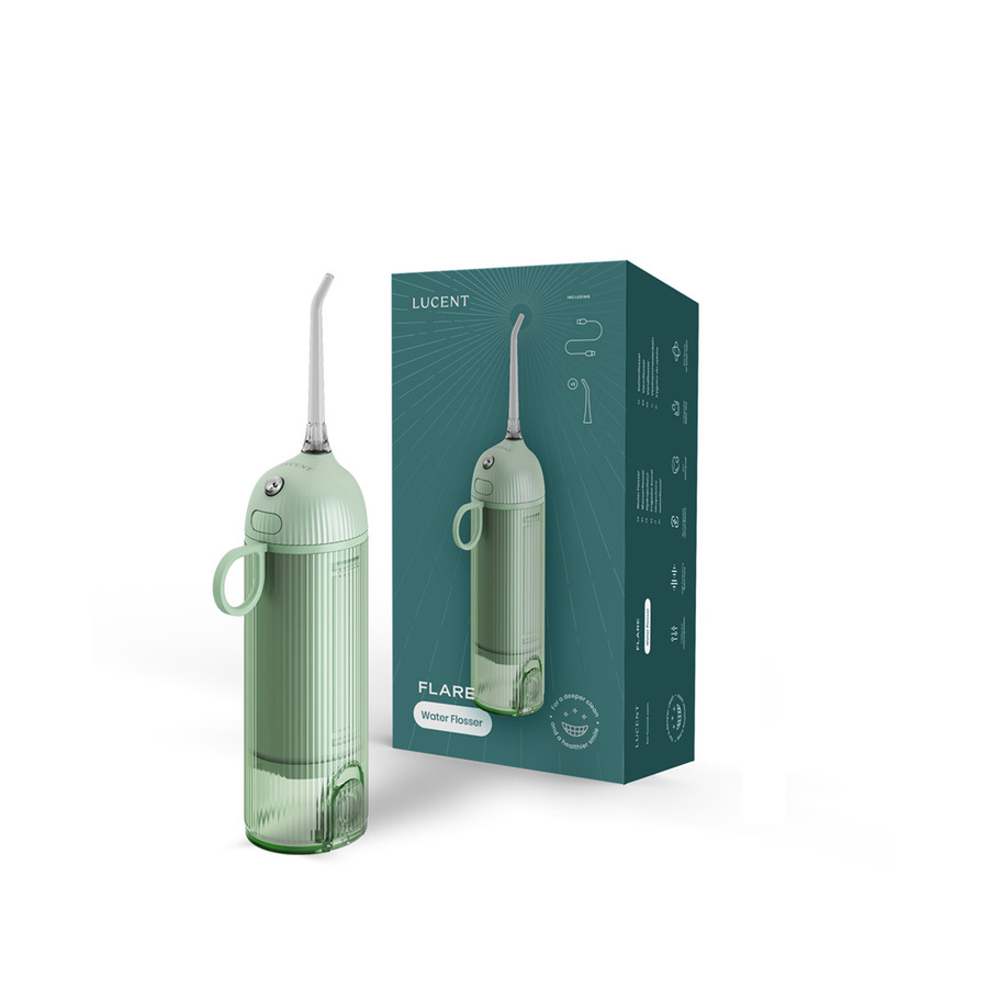 LUCENT Flare Mundreinigung Wasserflosser Set, green - Bild 1