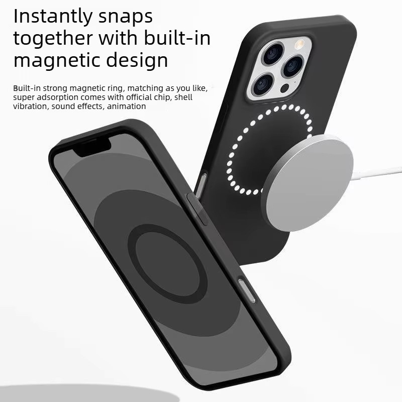 Apple Silikonhülle für iPhone 17 Pro Max Air mit MagSafe Magnetischer Kabelloser Ladefunktion in Blau - Bild 6