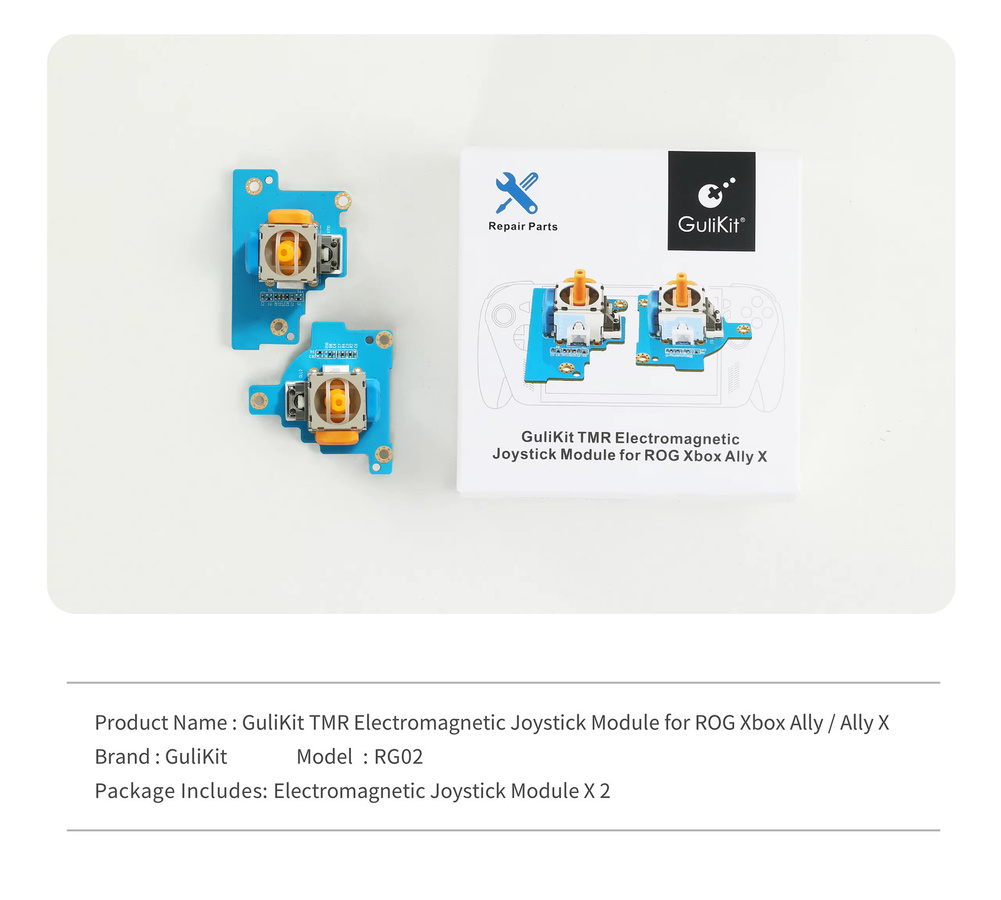 Gulikit Elektromagnetisches Joystick-Modul TMR Thumbstick Upgrade Ersatz für ROG Ally und Xbox Ally X - Bild 5