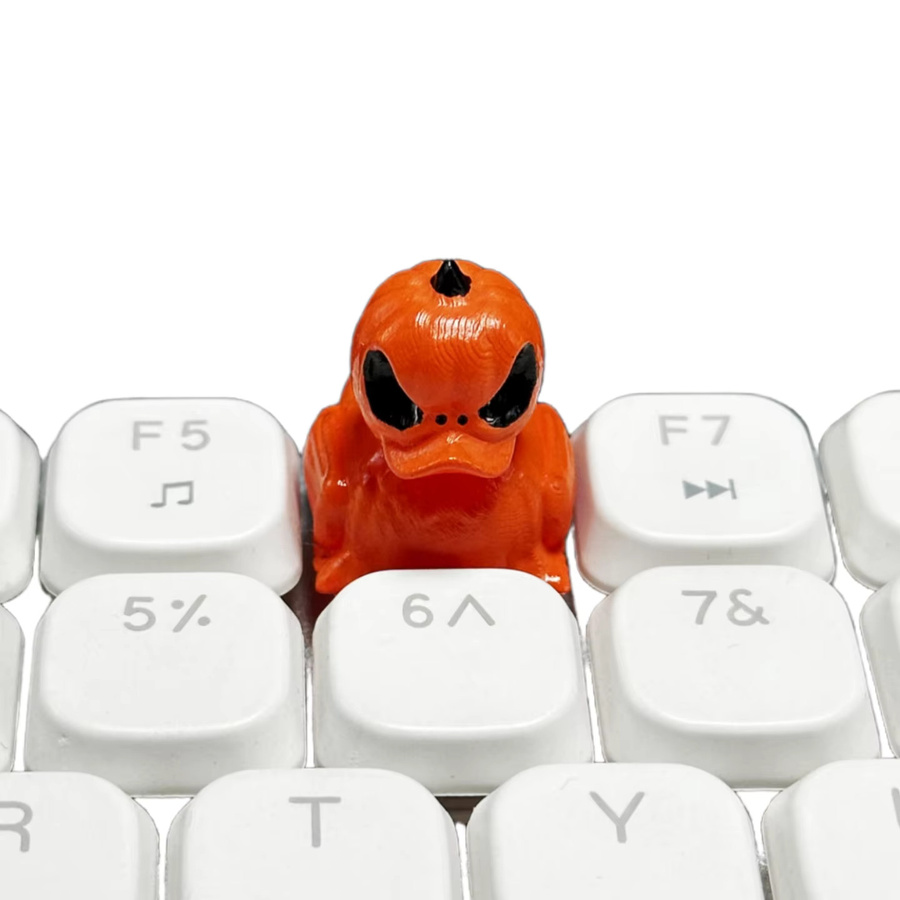 kk-Cokio Halloween Teufel Ente Tastenkappen für mechanische Tastaturen, Gaming Zubehör mit Kreuzachse - Bild 4