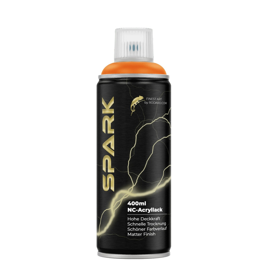 SPARK Spraydose Matte Farbe Orange 400ml wetterfest und schnelltrocknend - Bild 2