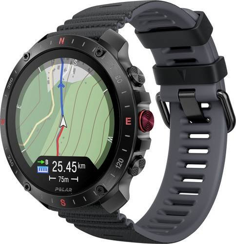 Polar Smartwatch, Schwarz, Saphirglas, Edelstahl, GPS, Unisex - Bild 2