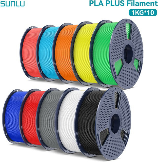 SUNLU PLA Plus 3D-Filament Multicolor 1,75 mm, 10 kg - Bild 1