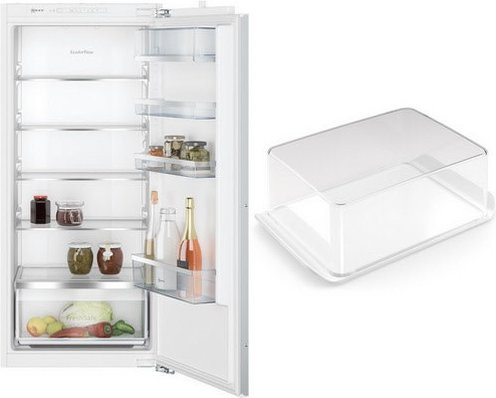 Bosch KMKL122F1 Einbau-Kühlschrank Set bestehend aus KI1412FE0 und KSGG0MZ0 in Weiß, voll integriert mit automatischer Abtaufunktion und Feuchtigkeitsregelung - Bild 1
