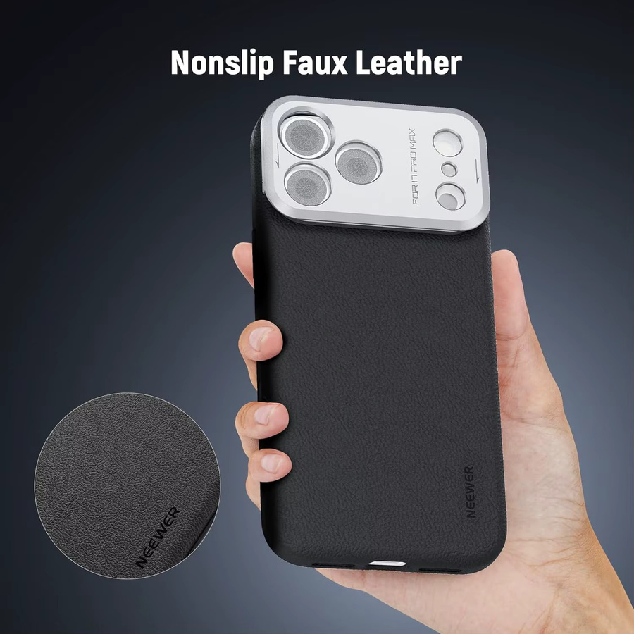 NEEWER Handyhüllenkäfig für iPhone 17 Pro und iPhone 17 Pro Max, modulare robuste Telefonabdeckung aus TPU/PC mit 67 mm Filterring, Schwarz - Bild 5