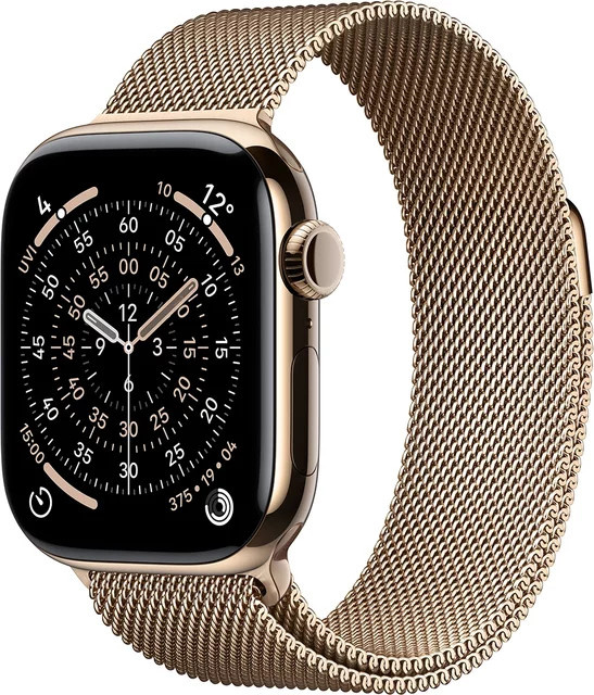 Apple Smartwatch Series 11, GPS, Cellular, 42 mm, Titan, Gold, Unisex - Bild 1