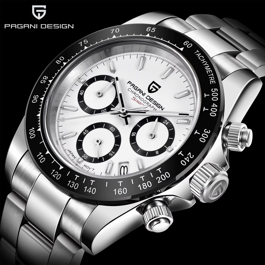 Pagani Design Chronograph, Quarz, Edelstahl, Saphirglas, Herren - Bild 6