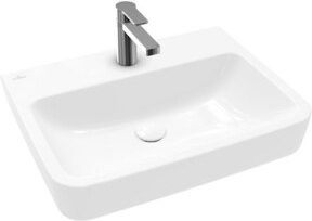 Villeroy & Boch Waschtisch O.NOVO, weiß, rechteckig, Wandmontage, ohne Überlauf, B: 60 cm, T: 46 cm - Bild 1
