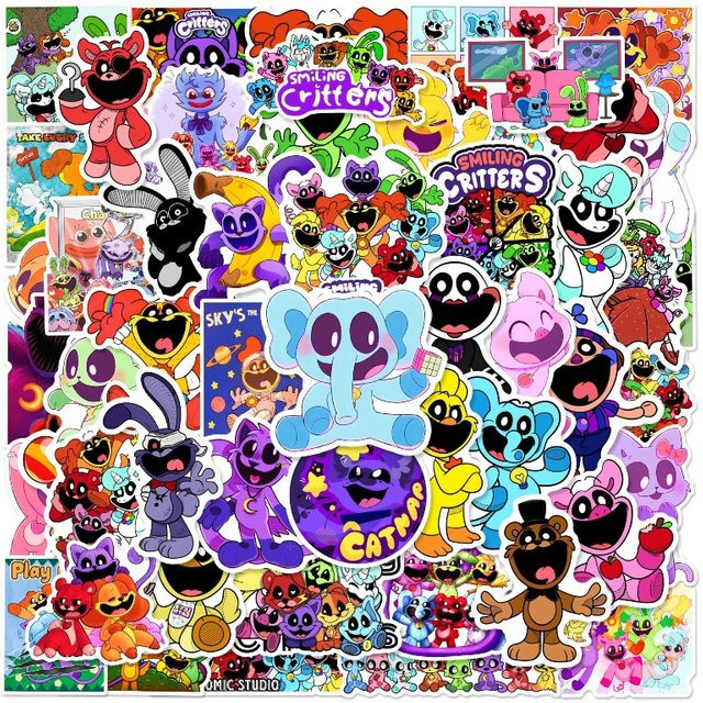 Poppy Playtime DIY-Aufkleber-Set, 50-teiliges Set - Bild 1