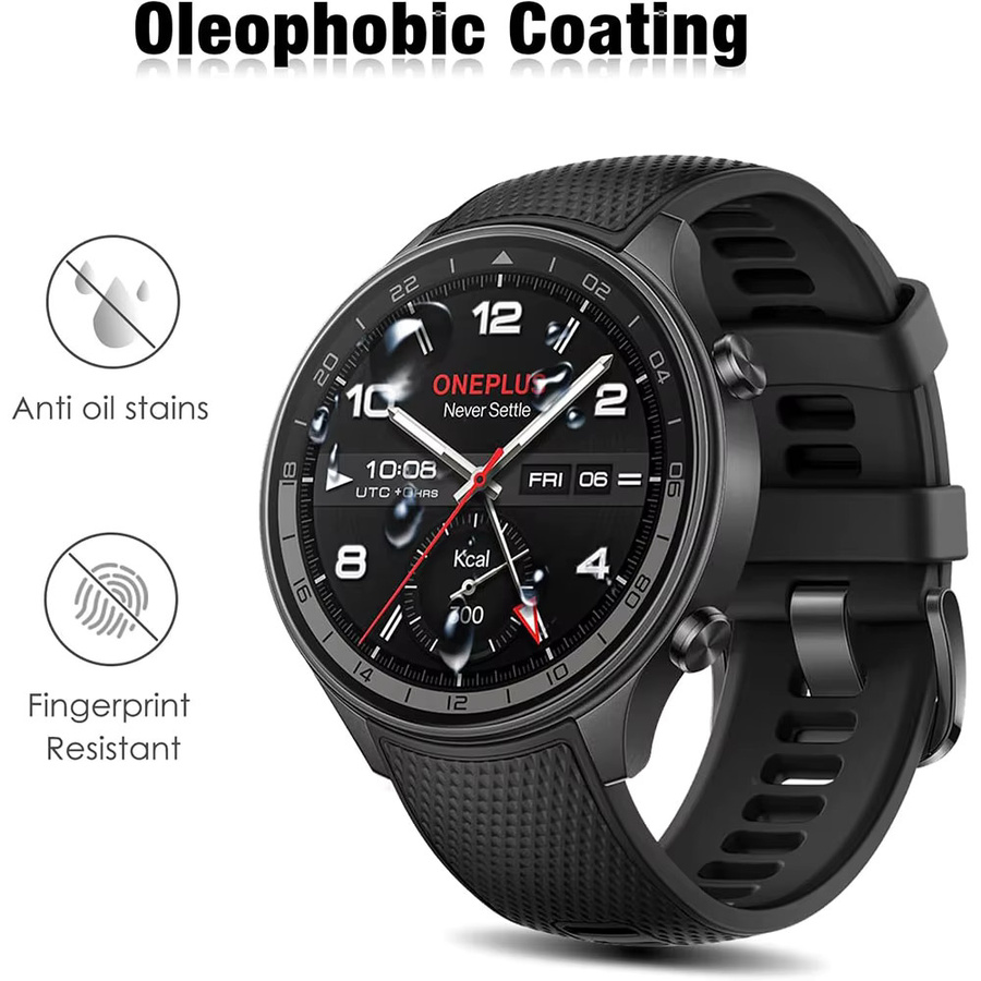 3er-Set gehärtetes Schutzglas für OnePlus Watch 3 und OnePlus Watch 2R, transparent - Bild 3