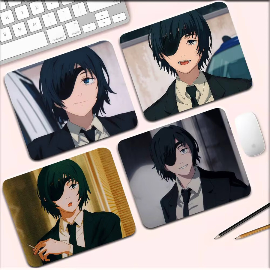 Himeno Anime C-Kettensäge Mann Mousepad rutschfest für Tastatur und Laptop in Multicolour - Bild 2