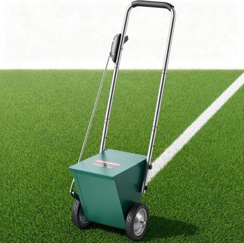 VEVOR Markierwagen Linien-Markiergerät für Rasen, Feld und Sportplatz in Grün mit Stahlkonstruktion und einstellbarer Linienbreite von 50-100 mm - Bild 1