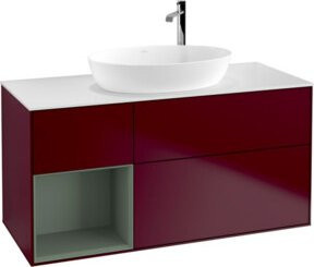 V&B Waschtischunterschrank Finion in Weiß, B/T/H: 120 x 50,1 x 50,1 cm - Bild 1