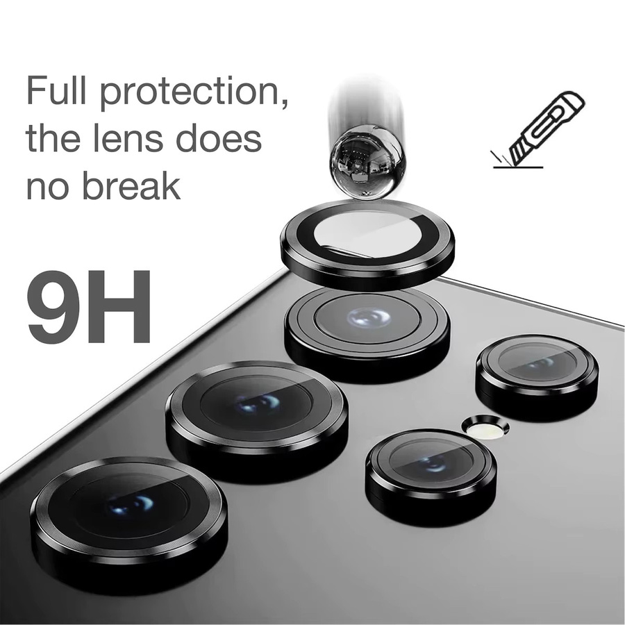 Samsung Kamera Schutz Glas für Galaxy S25 S24 S23 Ultra S22 Plus in Transparent und Silber - Bild 3