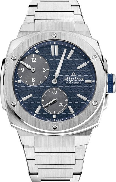 Alpina Automatik Herrenuhr, Edelstahl, 41 mm, Schwarz, 20 ATM - Bild 1