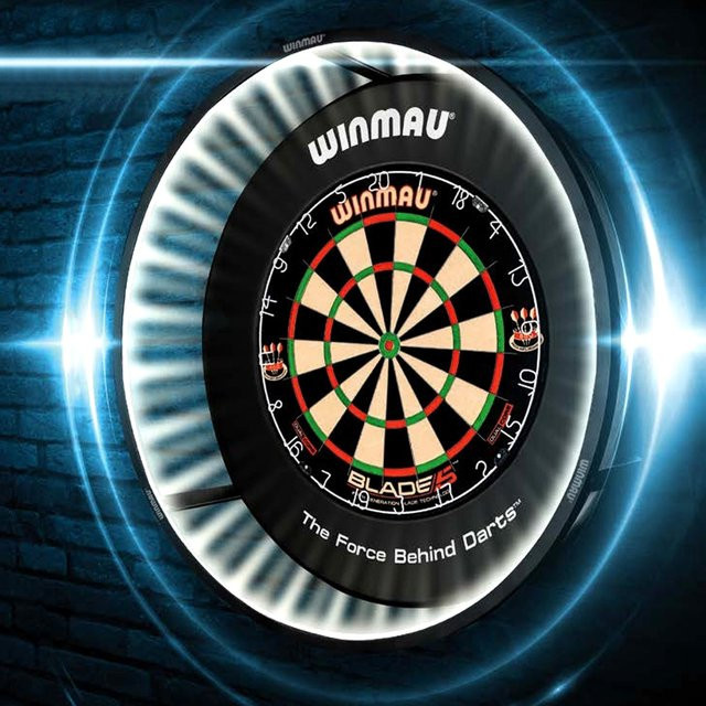Winmau Plasma Light Professional 4300 Dartboard-Beleuchtung mit LED-Ring in Schwarz - Bild 1