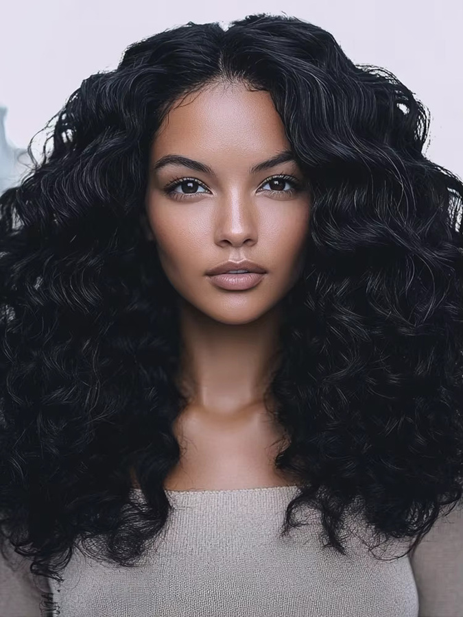 MODE IDOL Haar Extensions, Synthetische Webart, Ombre Braun, 6 Stück, 220g - Bild 5