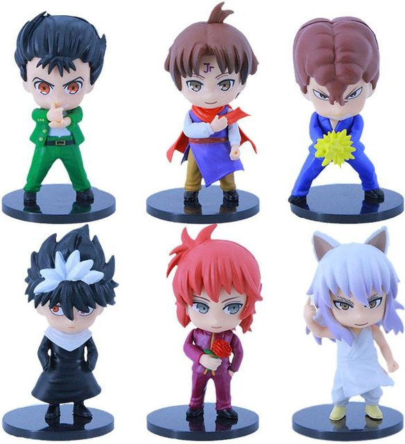 BANDAI YuYu Hakusho Anime-Figuren Yuusuke Urameshi Kurama Fleeting Shadow 6er-Set - Bild 1