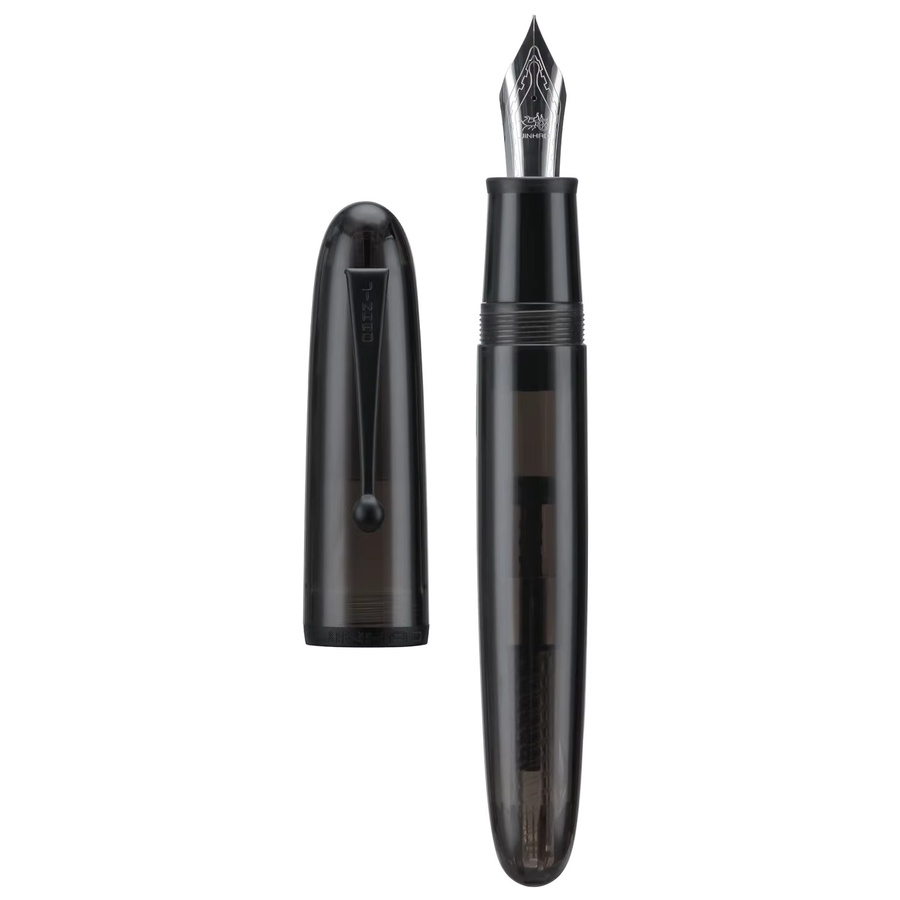 Jinhao 9019 Füllfederhalter aus Kunstharz in transparentem Schwarz mit Konverter - Bild 2