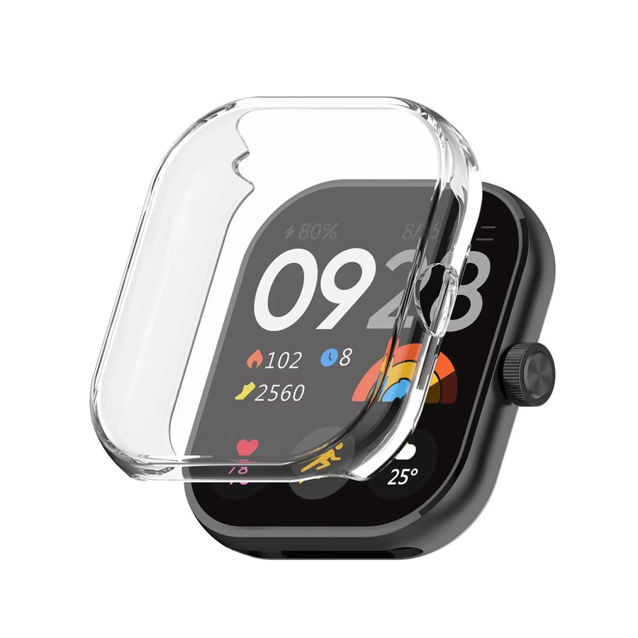 TAMISTER TPU Silikonhülle für Xiaomi Redmi Watch 3 Active Smartwatch in Transparent, Stoßfänger-Schutzhülle und Schutzrahmen für Unisex - Bild 2