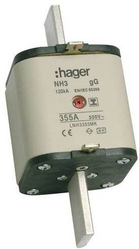 Hager NH-Sicherung LNH3355MK 355A, 3er-Set, Grau - Bild 1