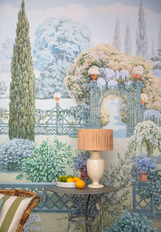 Isidore Leroy Tapete Paradis Perdu Mural mit botanischem Naturmotiv in Mehrfarbig im Vintage-Stil - Bild 3