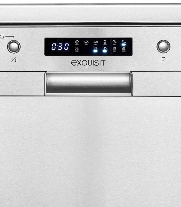 Exquisit GSP9414-030D Geschirrspüler in Silber mit Aquastop und automatischer Türöffnung - Bild 3
