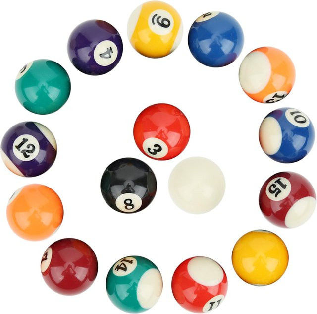 CosyHome Billard Kinder Billard Ball Spielzeug 16-teiliges Set Bunt - Bild 1