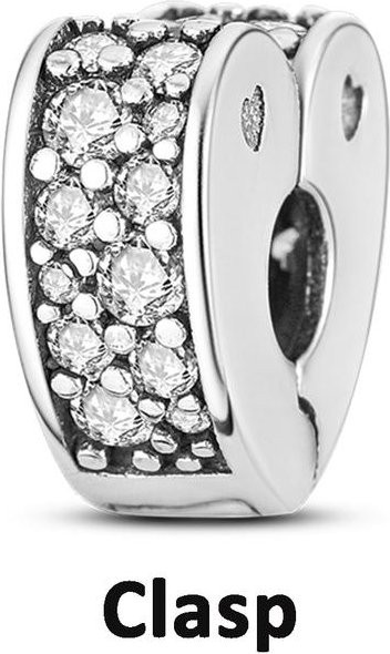 Lily there Spacer Stopper Clip Charms, 925 Silber, Damen - Bild 1