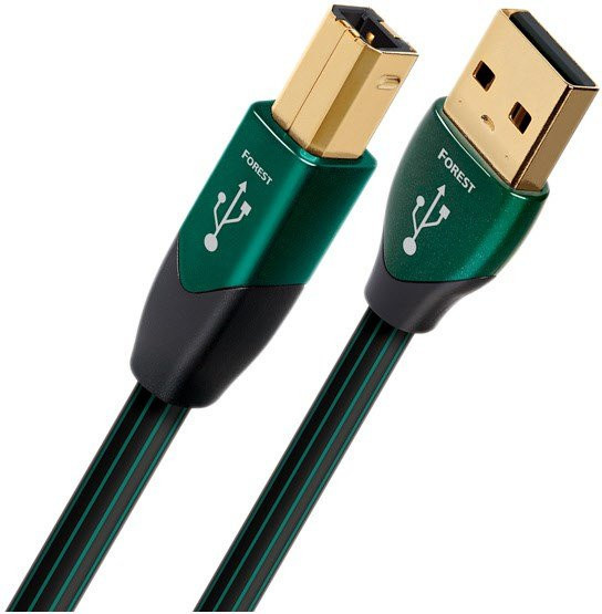 AudioQuest Forest USB A auf B Kabel, grün, 3 m - Bild 1