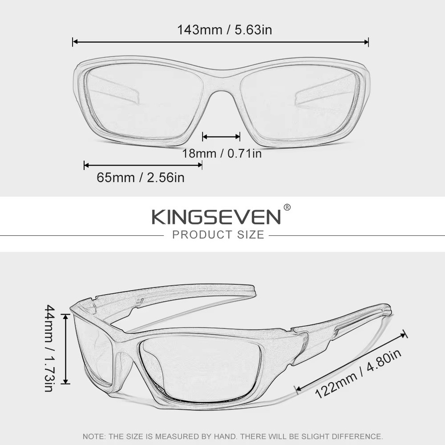 KINGSEVEN Sonnenbrille, Unisex, polarisiert, UV400 - Bild 3