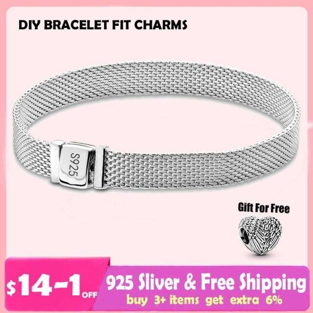 YIRAN Jewelry Armband 925 Silber, Schlange, Damen, 19cm - Bild 1