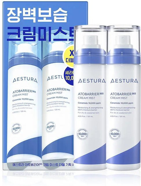 AESTURA Atobarrier 365 Cream Mist Gesichtsspray, 2x 120 ml, mit Ceramid - Bild 1