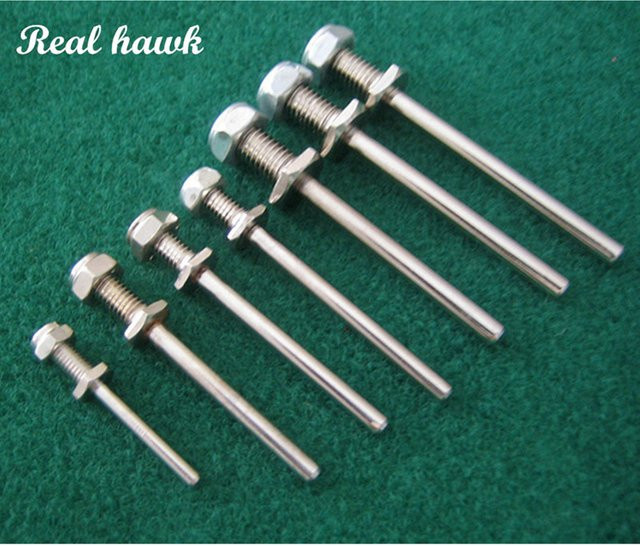 Real hawk Fahrwerk Rad Welle, Montage Kit, Metall, Silber, Grau - Bild 1