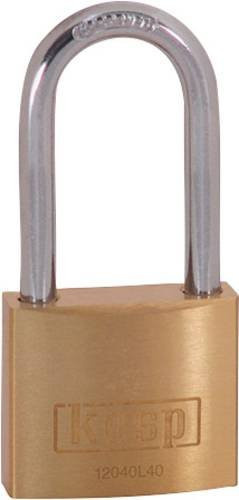 KASP Vorhängeschloss K12040L40D aus Messing in Gold mit Schlüssel - Bild 1