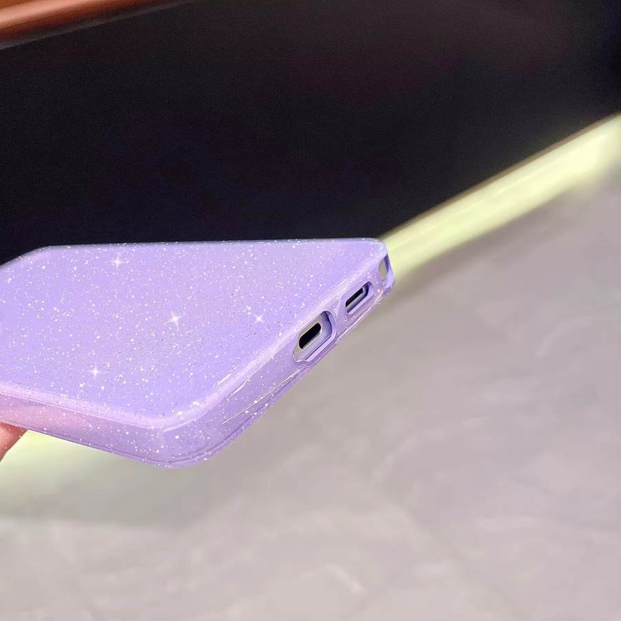 Glitzerhülle für Samsung Galaxy S26 Ultra S25 Plus S24 S23 A55 A15 5G in Pink und Purple – Ästhetische Bling Handyhülle für Frauen und Mädchen - Bild 2