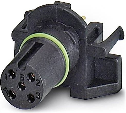 Phoenix Contact 1551464 Sensor-Aktor-Einbausteckverbinder M12 Buchse, 5 Polzahl, Schwarz - Bild 1