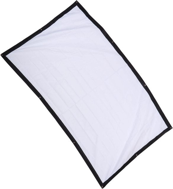 OutsideWorld Outdoor-Filmleinwand 100 Zoll faltbar, weiß, Polyester, 16:9 Format für dein Heimkino - Bild 1