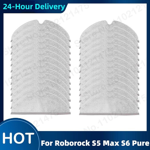 Mopp Tücher Ersatz für Roborock Staubsauger Q7 T8 S5 Max S6 S6 MaxV E25 E35 Zubehör Set - Bild 1