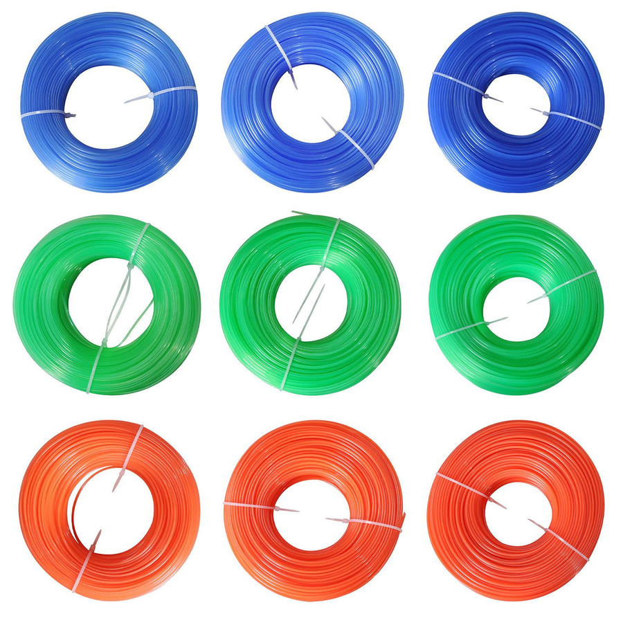 Professionelle runde Nylon-Rasentrimmerleine in Orange, 100 m Länge, erhältlich in 1,6 mm, 2,0 mm oder 2,4 mm für die Rasenpflege - Bild 2