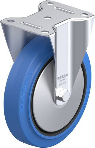 Blickle Bockrolle B-POEV 200KA-SB-FA aus verzinktem Stahl mit Rad-Durchmesser 200 mm und einer Tragfähigkeit von max. 400 kg - Bild 1